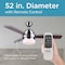 Black & Decker 52 3 - Blade Standard Ceiling Fan with Remote Control and Light Kit Included BCF5262R - alternate 2